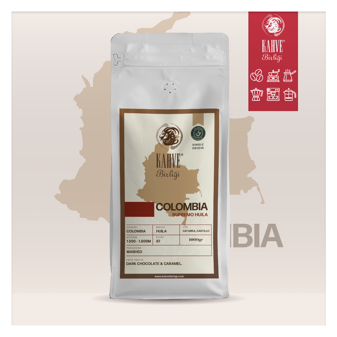 Colombia Supremo Huila Kahvesi - Çiçeksi ve Canlı Aromalar