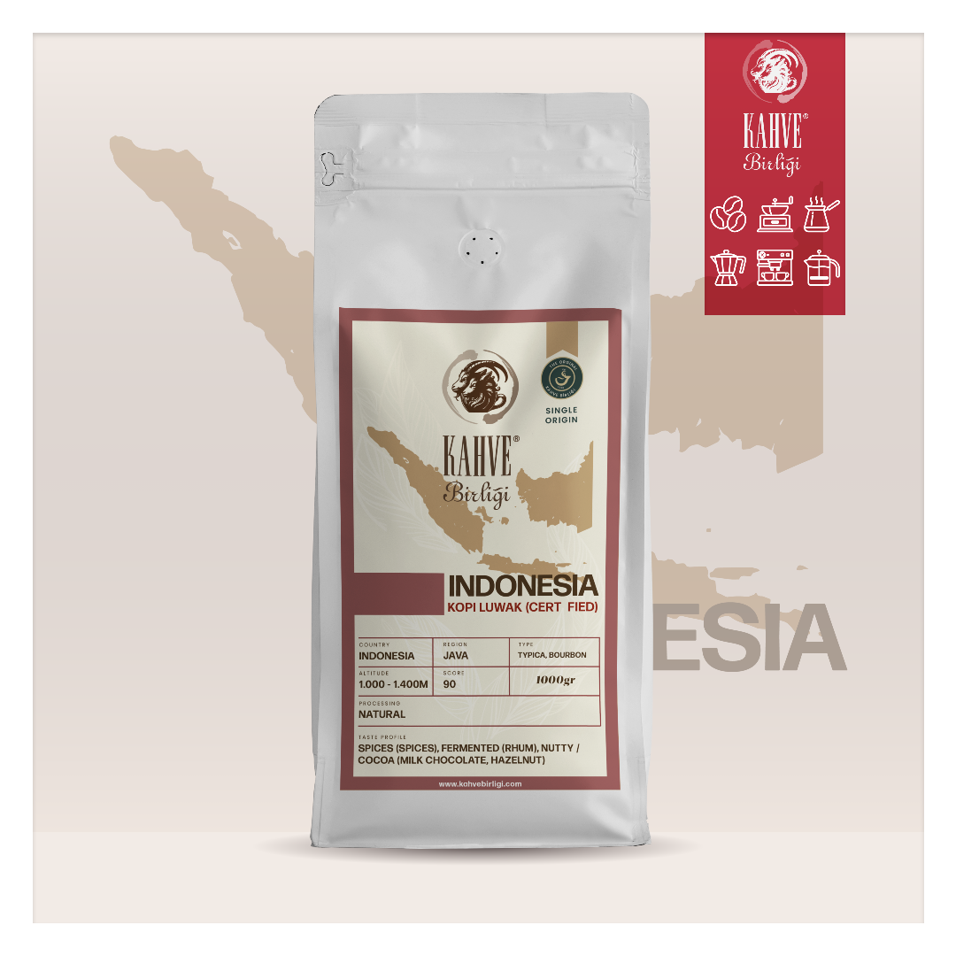 Indonesia Kopi Luwak (Civet Free) Kahvesi - Pürüzsüz ve Doğal