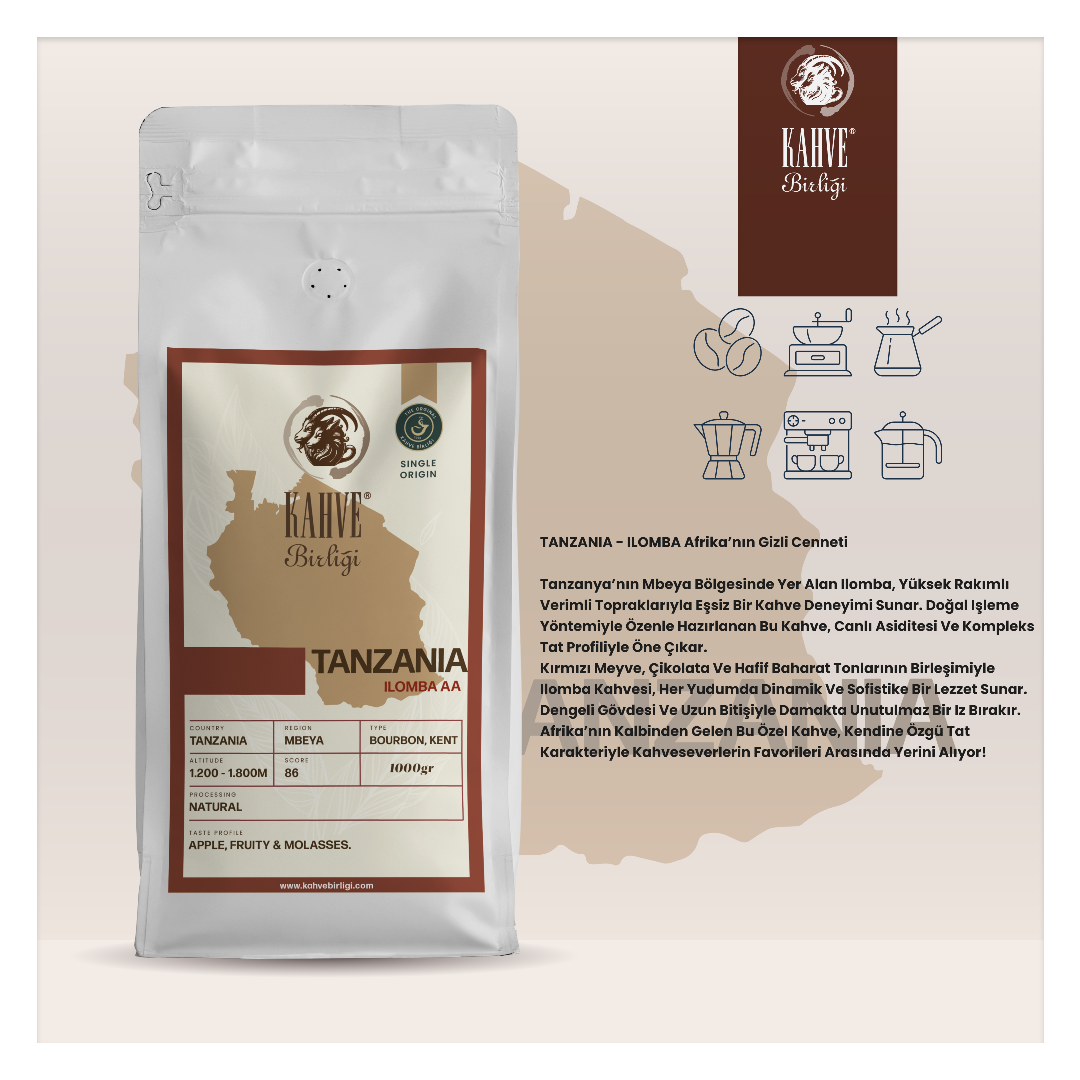 Tanzania Komkuaa Kahvesi - Dengeli ve Parlak Tatlar